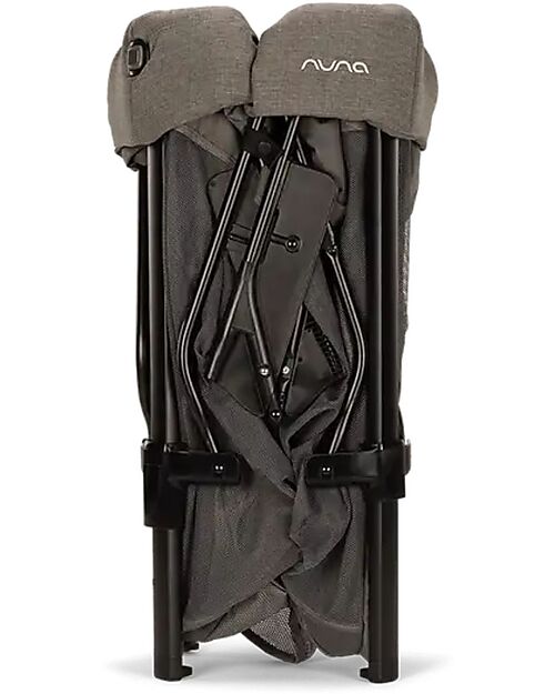 Nuna Travel Cot Paal - Granite - Easy and Compact Folding Travel Cots