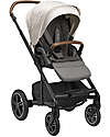 Nuna Trio Stroller + Mixx Next Birch Carrycot + Pipa Next i-Size Car Seat - Granite - Adapter Free Trio and Duo Strollers