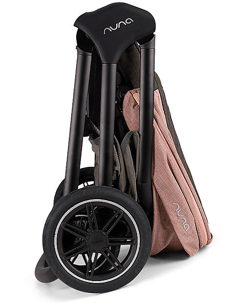 Nuna Trio Stroller + Triv Next Carrycot - Rose + Pipa Next i-Size Car Seat - Caviar Trio and Duo Strollers