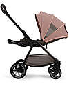 Nuna Trio Stroller + Triv Next Carrycot - Rose + Pipa Next i-Size Car Seat - Caviar Trio and Duo Strollers