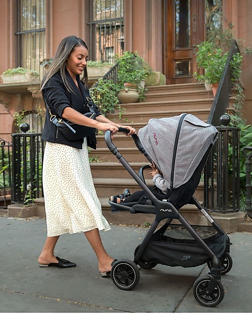 Nuna Trio Triv Ellis with Carrycoat and Pipa Next Car Seat Trio and Duo Strollers
