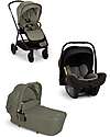 Nuna Trio Triv Next Stroller + Carrycot Lytl - Pine + Pipa Next i-Size Car Seat - Caviar - Chocolate  Trio and Duo Strollers