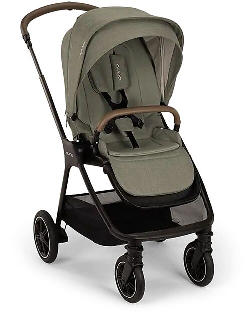 Nuna Trio Triv Next Stroller + Carrycot Lytl - Pine + Pipa Next i-Size Car Seat - Caviar - Chocolate  Trio and Duo Strollers