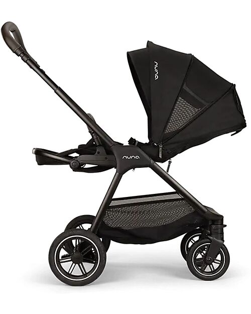 Nuna Trio Triv Next Stroller + Pipa Next i-Size Car Seat  + Carrycot Lytl - Caviar  Trio and Duo Strollers