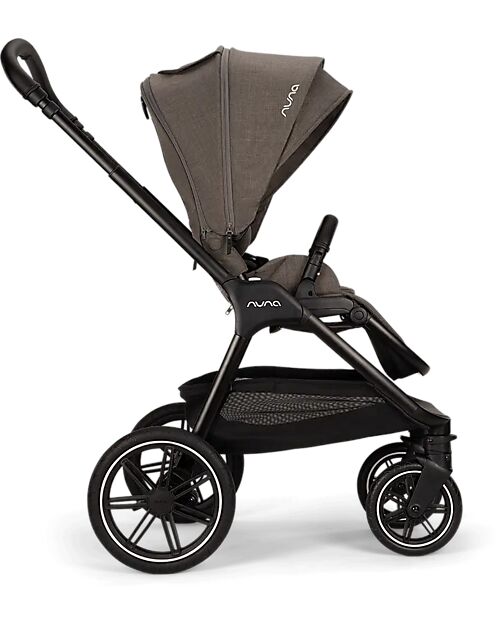 Nuna Triv Lx Stroller - Black Frame - Thunder - Ideal for Travel and City Use Pushchairs