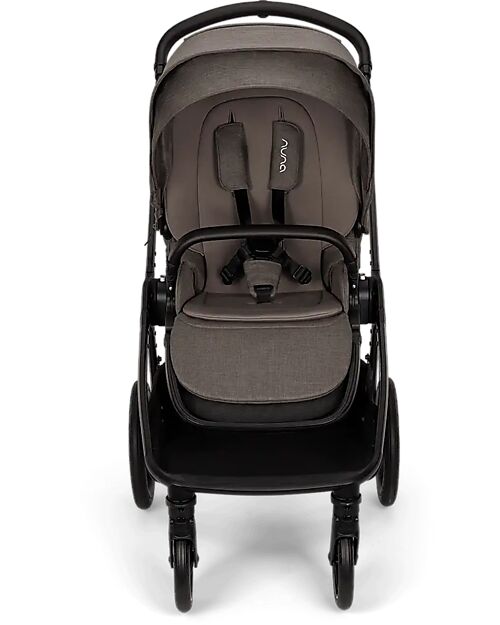 Nuna Triv Lx Stroller - Black Frame - Thunder - Ideal for Travel and City Use Pushchairs