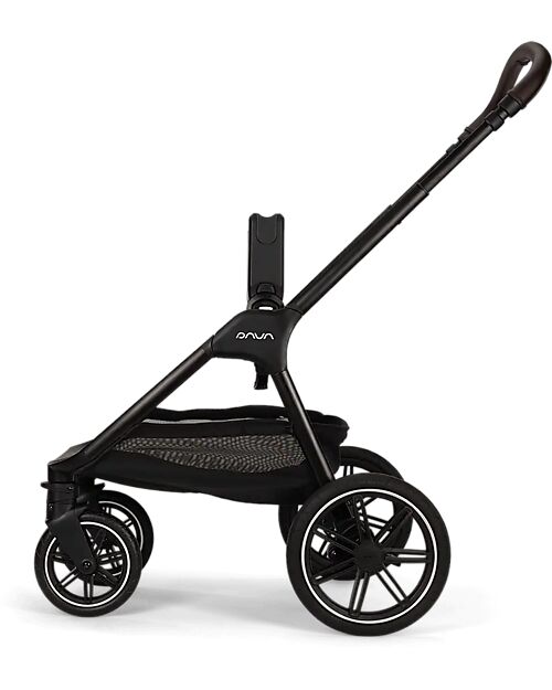 Nuna Triv Lx Stroller - Black Frame - Thunder - Ideal for Travel and City Use Pushchairs