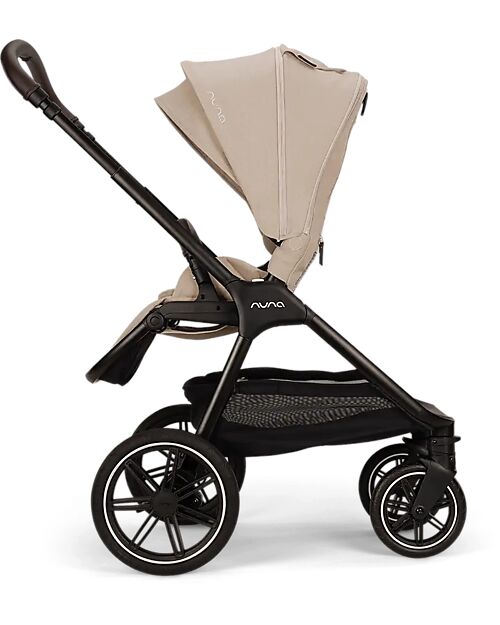 Nuna Triv Lx Stroller - Chocolate Frame - Biscotti - Ideal for Travel and City Use Pushchairs