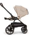 Nuna Triv Lx Stroller - Chocolate Frame - Biscotti - Ideal for Travel and City Use Pushchairs
