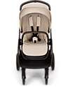 Nuna Triv Lx Stroller - Chocolate Frame - Biscotti - Ideal for Travel and City Use Pushchairs