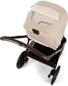 Nuna Triv Lx Stroller - Chocolate Frame - Biscotti - Ideal for Travel and City Use Pushchairs
