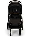Nuna Triv Lx Stroller - Chocolate Frame - Caviar - Ideal for Travel and City Use Pushchairs