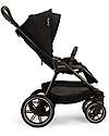 Nuna Triv Lx Stroller - Chocolate Frame - Caviar - Ideal for Travel and City Use Pushchairs