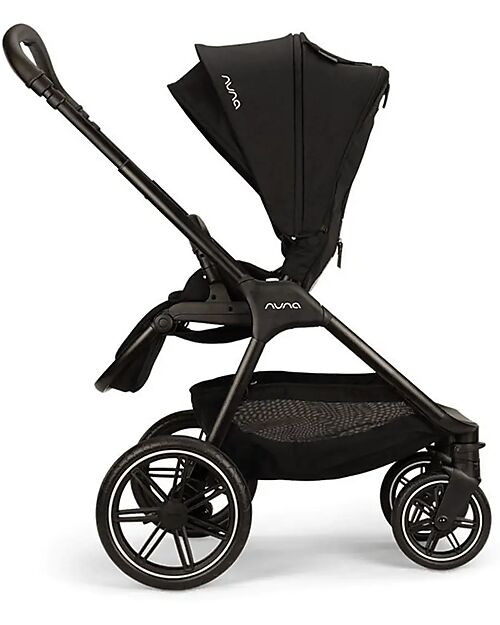 Nuna Triv Lx Stroller - Chocolate Frame - Caviar - Ideal for Travel and City Use Pushchairs