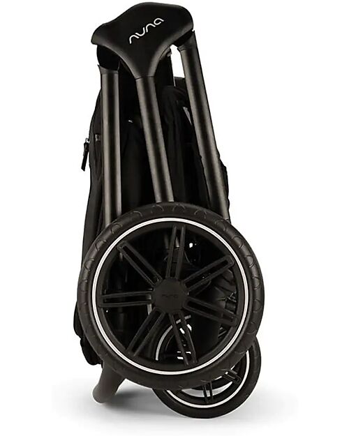 Nuna Triv Lx Stroller - Chocolate Frame - Caviar - Ideal for Travel and City Use Pushchairs