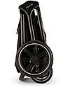 Nuna Triv Lx Stroller - Chocolate Frame - Caviar - Ideal for Travel and City Use Pushchairs