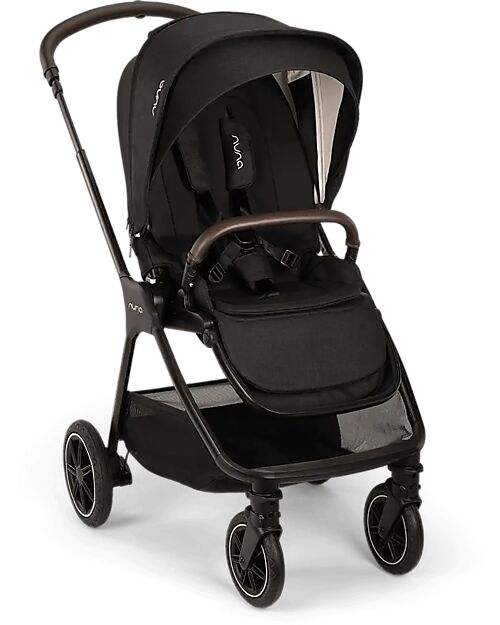 Nuna Triv Next Stroller - Caviar - Chocolate - Ideal for Traveling and the City Lights Strollers