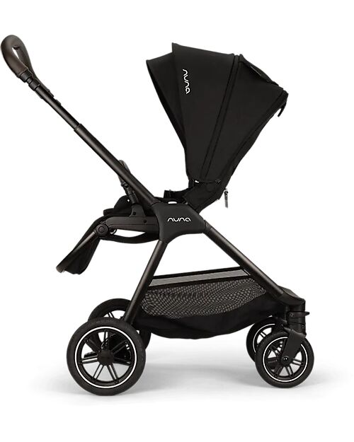 Nuna Triv Next Stroller - Caviar - Chocolate - Ideal for Traveling and the City Lights Strollers