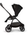 Nuna Triv Next Stroller - Caviar - Chocolate - Ideal for Traveling and the City Lights Strollers