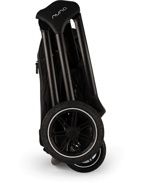 Nuna Triv Next Stroller - Caviar - Chocolate - Ideal for Traveling and the City Lights Strollers
