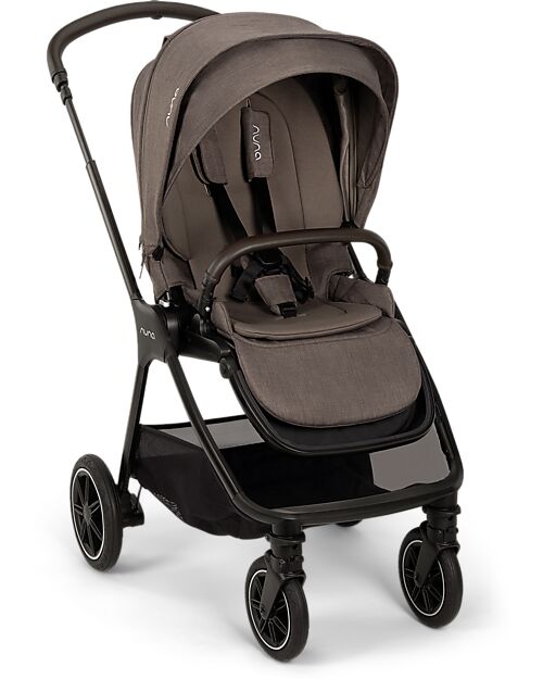 Nuna Triv Next Stroller - Chestnut - Black Frame - Ideal for Travel and the City Pushchairs