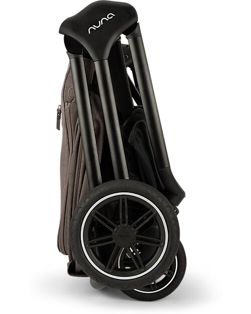 Nuna Triv Next Stroller - Chestnut - Black Frame - Ideal for Travel and the City Pushchairs