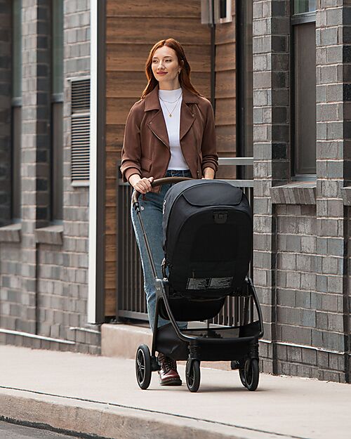 Nuna Triv Next Stroller - Cosmopolitan - Black Frame - Ideal for Traveling and the City Lights Strollers