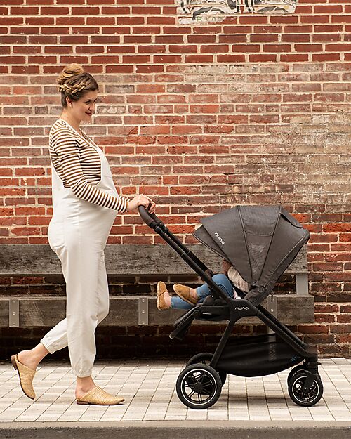 Nuna Triv Next Stroller - Cosmopolitan - Black Frame - Ideal for Traveling and the City Lights Strollers