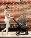 Nuna Triv Next Stroller - Cosmopolitan - Black Frame - Ideal for Traveling and the City Lights Strollers