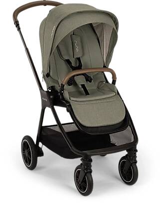 Nuna Triv Next Stroller - Pine - Coffee - Ideal for Traveling and the City Lights Strollers
