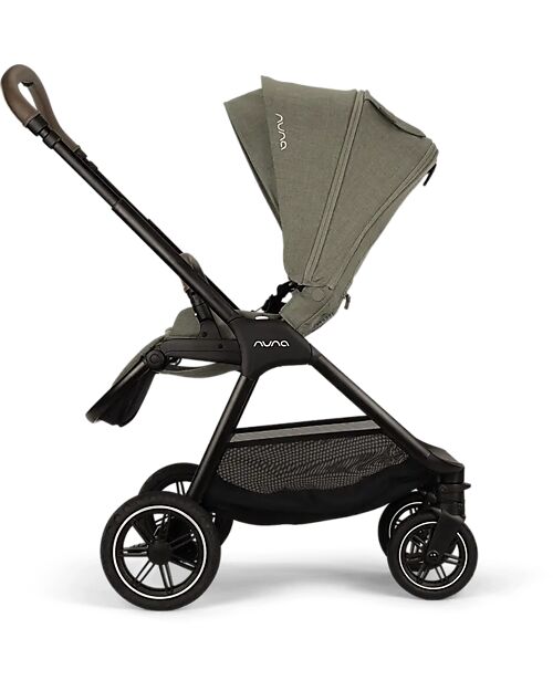 Nuna Triv Next Stroller - Pine - Coffee - Ideal for Traveling and the City Lights Strollers