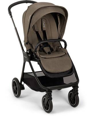 Nuna Triv Next Stroller - Pistachio - Black Frame - Ideal for Traveling and the City Lights Strollers
