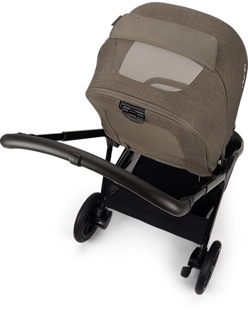 Nuna Triv Next Stroller - Pistachio - Black Frame - Ideal for Traveling and the City Lights Strollers
