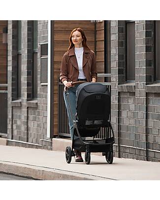 Nuna Triv Next Stroller - Thunder - Black Frame - Ideal for Traveling and the City Lights Strollers