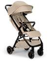 Nuna TRVL Compact Stroller - Biscuits - Chocolate - Ideal for Traveling and the City Lights Strollers