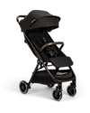 Nuna TRVL Compact Stroller - Caviar - Cognac - Ideal for Traveling and the City Lights Strollers
