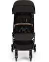 Nuna TRVL Compact Stroller - Caviar - Cognac - Ideal for Traveling and the City Lights Strollers