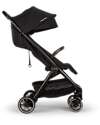 Nuna TRVL Compact Stroller - Caviar - Cognac - Ideal for Traveling and the City Lights Strollers