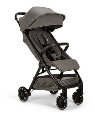 Nuna TRVL Compact Stroller - Granite - Black - Ideal for Traveling and the City Lights Strollers