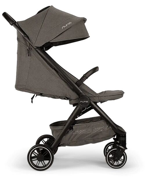 Nuna TRVL Compact Stroller - Granite - Black - Ideal for Traveling and the City Lights Strollers