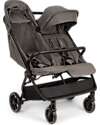 Nuna Trvl Dubl Twin Stroller - Caviar - Compact, Lightweight, and Double Double Pushchairs