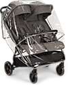 Nuna Trvl Dubl Twin Stroller - Caviar - Compact, Lightweight, and Double Double Pushchairs