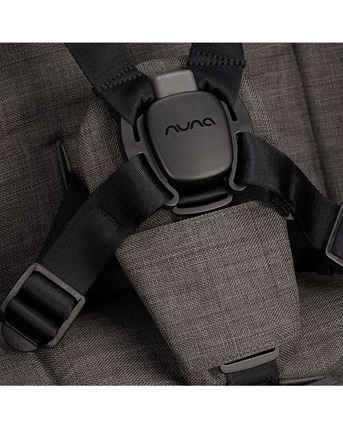 Nuna Trvl Dubl Twin Stroller - Caviar - Compact, Lightweight, and Double Double Pushchairs