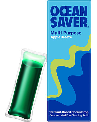Ocean Saver Multipurpose Apple Cleaner Refill Drops - Eco-friendly and Biodegradable Home Cleaning