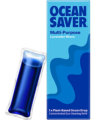 Ocean Saver Multipurpose Lavender Cleaner Refill Drops - Eco-friendly and Biodegradable Home Cleaning