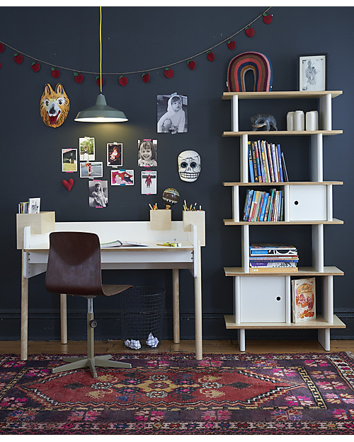 Oeuf Brooklyn Desk, Birchwood - 3 different height settings Desks