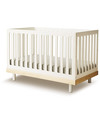 Oeuf Classic Adjustable Cot - White & Birch Cots and Cotbeds
