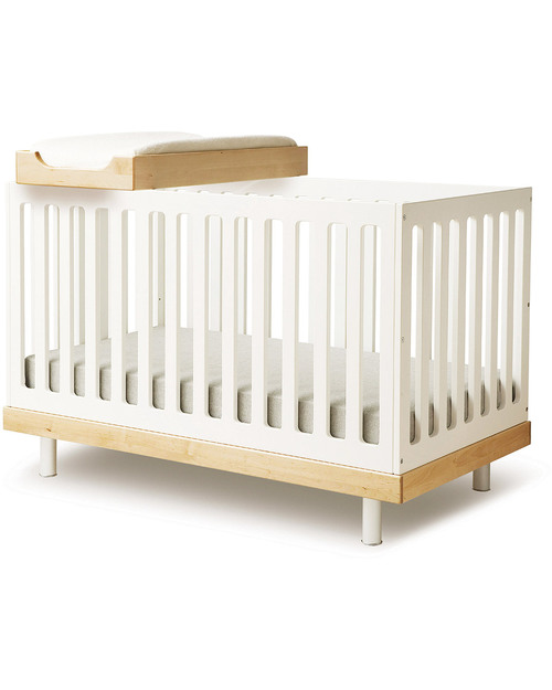 Oeuf Classic Adjustable Cot - White & Birch Cots and Cotbeds