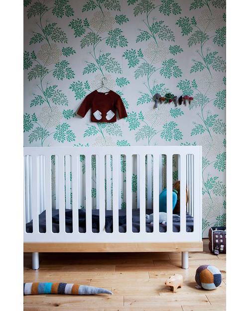 Oeuf Classic Adjustable Cot - White & Walnut Cots and Cotbeds