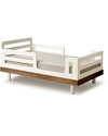 Oeuf Classic Adjustable Toddler Bed - White & Walnut Convertible Beds